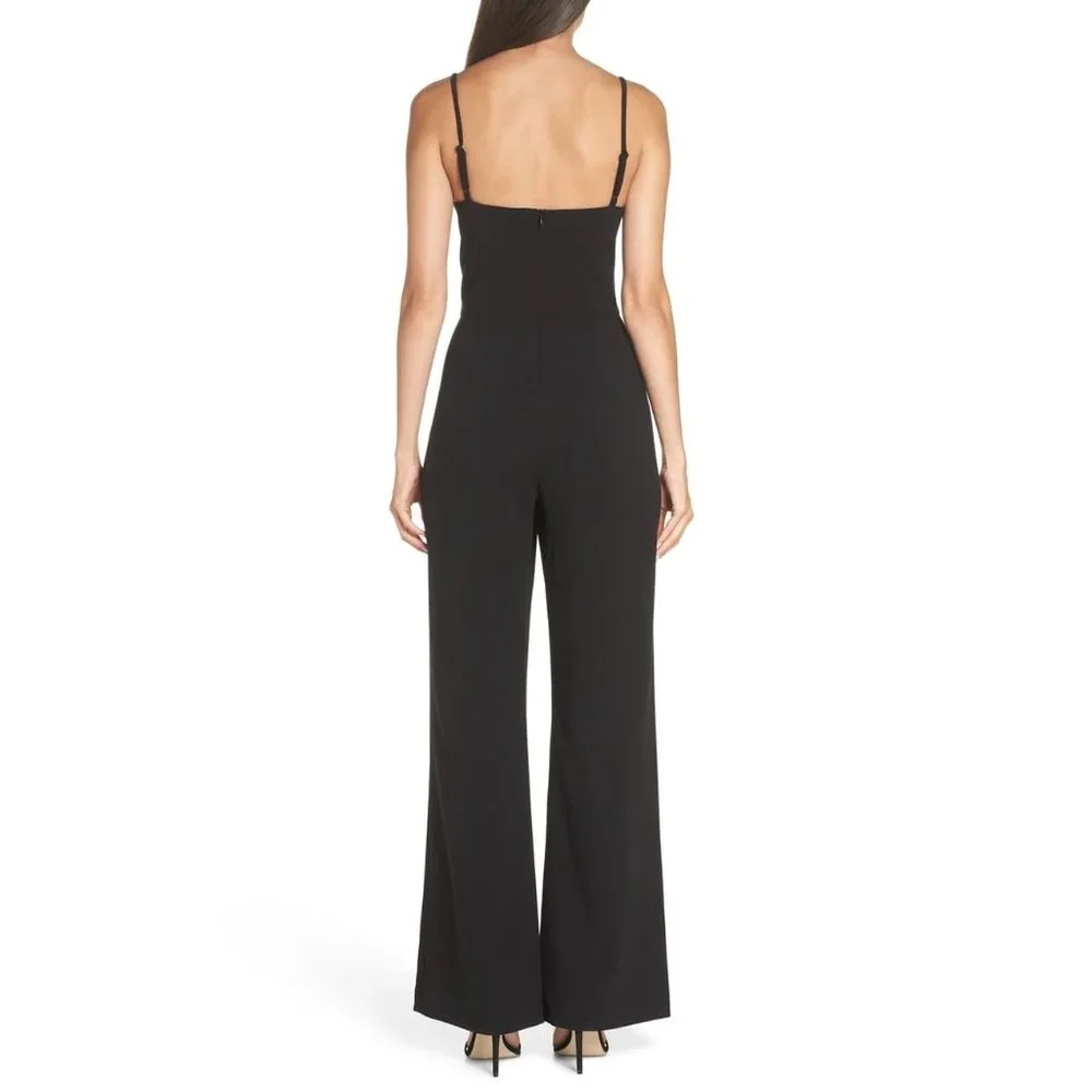 French Connection Sweetheart Flared Leg Jumpsuit 2 - Picture 6 of 16
